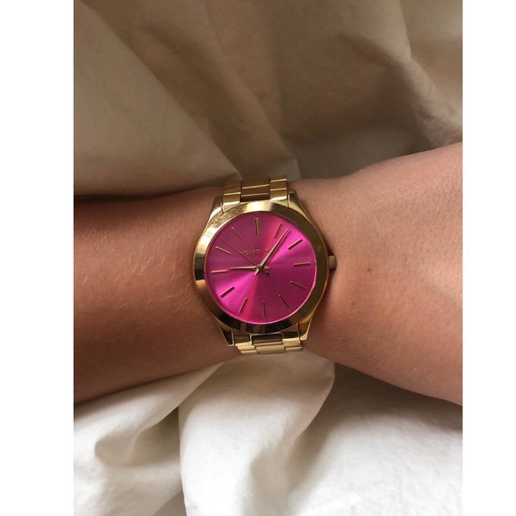 Michael Kors Slim Runway Watch Gold 